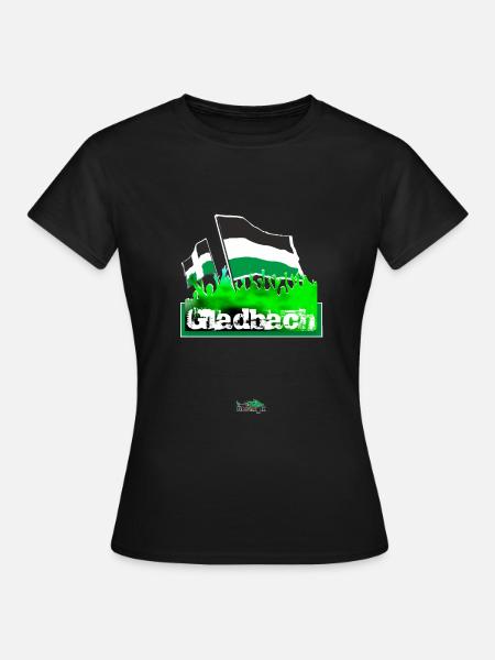 mönchengladbach - Frauen T-Shirt - Schwarz