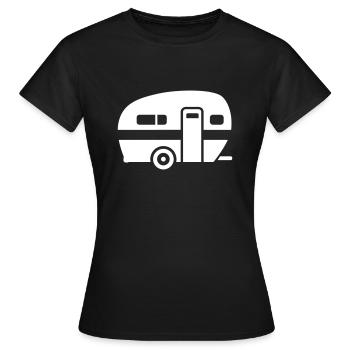 Caravane - T-shirt Femme - noir - Devant - AI Model Female 172 dark (172cm)