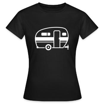 Caravane - T-shirt Femme - noir - Devant - AI Model Female 172 dark (172cm)