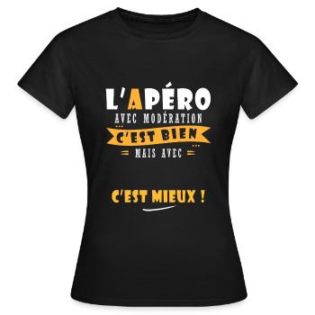 Cadeau Prénom Humour personnalisé cadeau prénom - T-shirt Femme - noir - Devant - AI Model Female 172 dark (172cm)