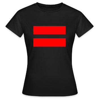 Ist Gleich - Frauen T-Shirt - Schwarz - Vorne - AI Model Female 172 dark (172cm)