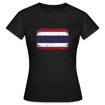 La Thaïlande - T-shirt Femme - noir - Devant - AI Model Female 172 dark (172cm)