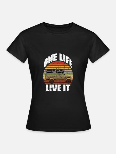 Defender Dachzelt Offroad 4x4 Reisefahrzeug - Frauen T-Shirt - Schwarz
