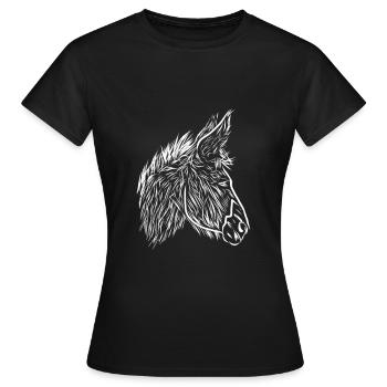 ass - Women's T-Shirt - black - Front - AI Model Female 172 dark (172cm)