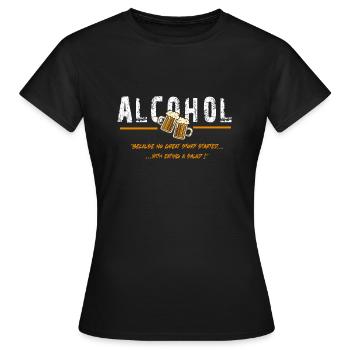 Alcohol Story... - Women's T-Shirt - black - Front - AI Model Female 172 dark (172cm)
