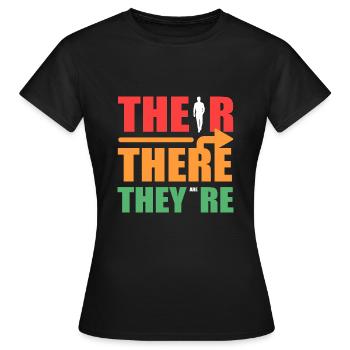 Là, ce sont des enseignants de l’école primaire Poison - T-shirt Femme - noir - Devant - AI Model Female 172 dark (172cm)