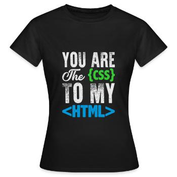 Drôle d’ordinateur nerd chemise & cadeau - T-shirt Femme - noir - Devant - AI Model Female 172 dark (172cm)