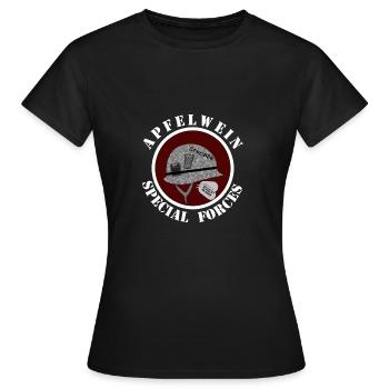 Cidre, bembel, Äppler, Äbbelvoi - T-shirt Femme - noir - Devant - AI Model Female 172 dark (172cm)
