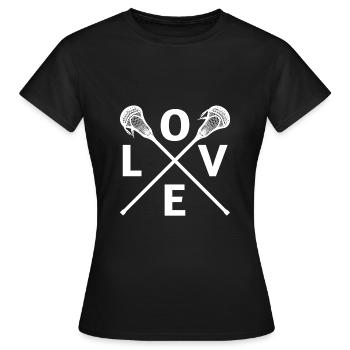 Lacrosse - T-shirt Femme - noir - Devant - AI Model Female 172 dark (172cm)