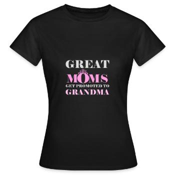 Grand-mère & grand-mère - T-shirt Femme - noir - Devant - AI Model Female 172 dark (172cm)