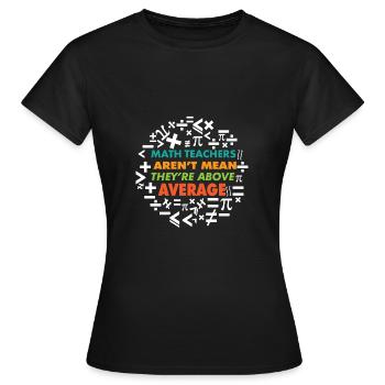 Prof de maths prof de maths - T-shirt Femme - noir - Devant - AI Model Female 172 dark (172cm)