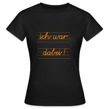 ich war dabei! Schule orange - Frauen T-Shirt - Schwarz - Vorne - AI Model Female 172 dark (172cm)