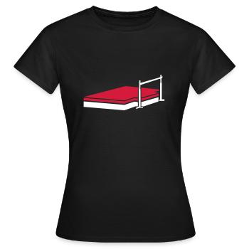 Hochsprung - Frauen T-Shirt - Schwarz - Vorne - AI Model Female 172 dark (172cm)