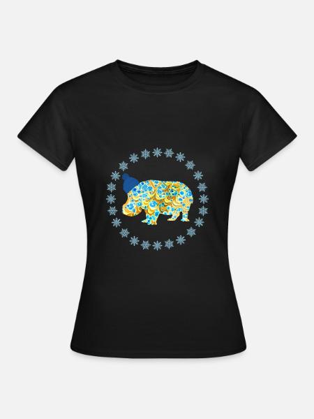 nilpferd e 243 - Frauen T-Shirt - Schwarz