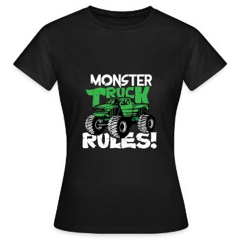 Monster truck tules - T-shirt Femme - noir - Devant - AI Model Female 172 dark (172cm)