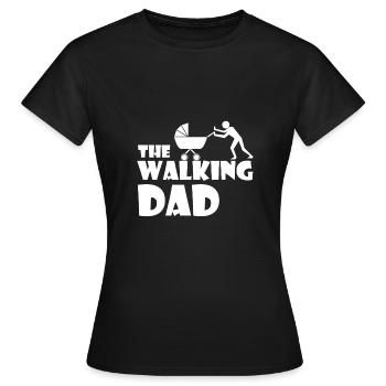 The Walking Dad - T-shirt Femme - noir - Devant - AI Model Female 172 dark (172cm)