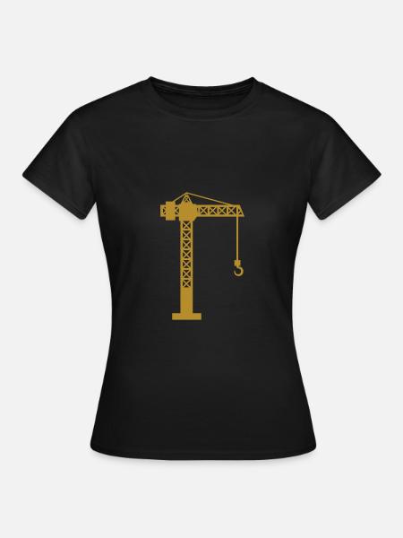 Grue chantier - T-shirt Femme - noir