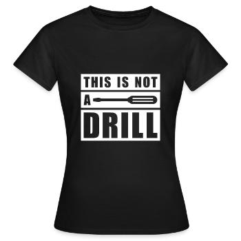 Ce n’est pas un exercice - T-shirt Femme - noir - Devant - AI Model Female 172 dark (172cm)