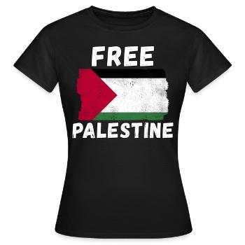 Palestine libre Palestine Anti-Oppression - T-shirt Femme - noir - Devant - AI Model Female 172 dark (172cm)