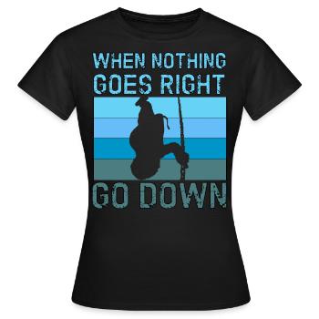 Apnoetaucher Freitaucher Freediver Taucher - Frauen T-Shirt - Schwarz - Vorne - AI Model Female 172 dark (172cm)
