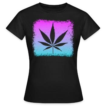 Kiffen - Frauen T-Shirt - Schwarz - Vorne - AI Model Female 172 dark (172cm)