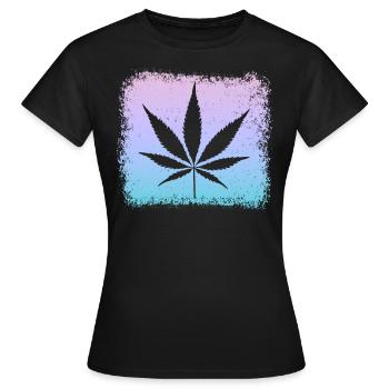 Kiffen Kiffer Weed Gras Stoner - Frauen T-Shirt - Schwarz - Vorne - AI Model Female 172 dark (172cm)