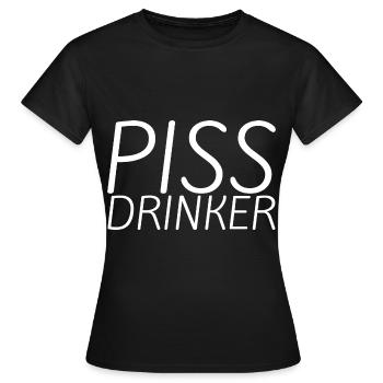 Piss Drinker 23 - Frauen T-Shirt - Schwarz - Vorne - AI Model Female 172 dark (172cm)