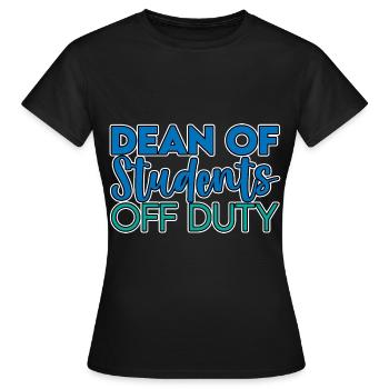 Doyen des étudiants hors service 2 - T-shirt Femme - noir - Devant - AI Model Female 172 dark (172cm)