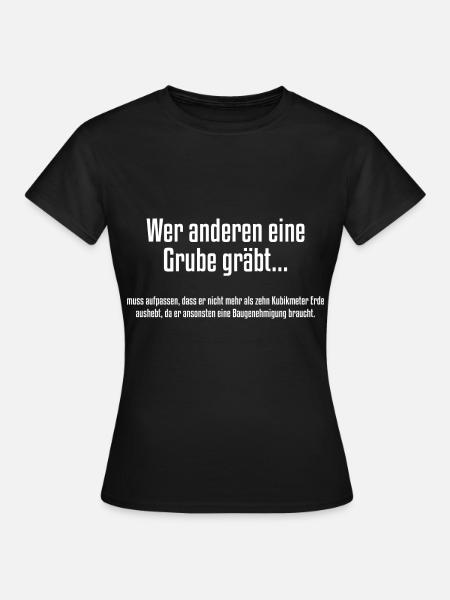 Bauamt Bauleiter Spruch Geburtstag Weihnachten - Frauen T-Shirt - Schwarz