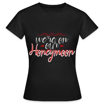 Nous sommes en lune de miel 4 - T-shirt Femme - noir - Devant - AI Model Female 172 dark (172cm)
