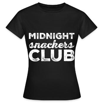 Club des grignoteurs de minuit 3 - T-shirt Femme - noir - Devant - AI Model Female 172 dark (172cm)