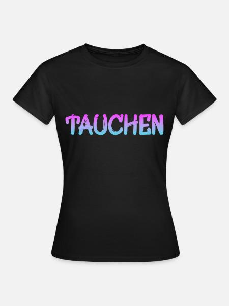 Tauchen Scuba Diver - Frauen T-Shirt - Schwarz