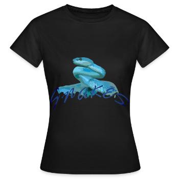 SCHLANGEN - Frauen T-Shirt - Schwarz - Vorne - AI Model Female 172 dark (172cm)