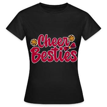 Cheer Besties 2 - T-shirt Femme - noir - Devant - AI Model Female 172 dark (172cm)