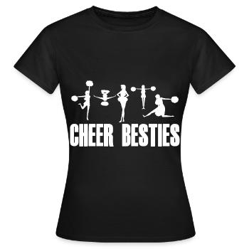 Cheer Besties 4 - T-shirt Femme - noir - Devant - AI Model Female 172 dark (172cm)