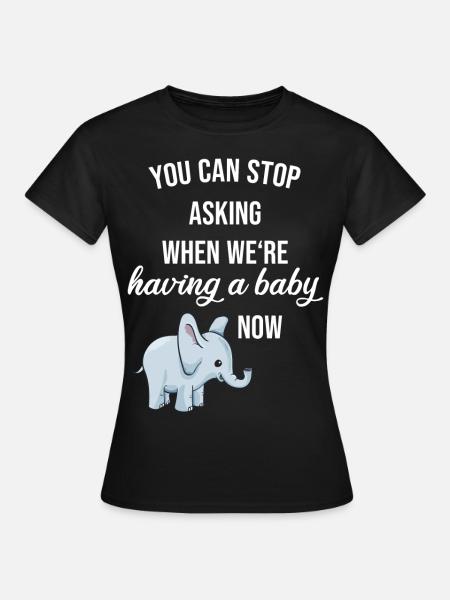 Pregnancy baby gift - Women's T-Shirt - black