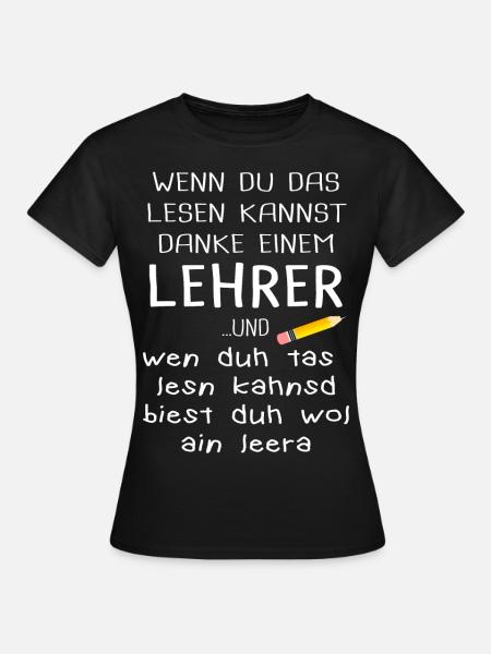 Lehrer aus Überzeugung Unterricht Leidenschaft - Frauen T-Shirt - Schwarz