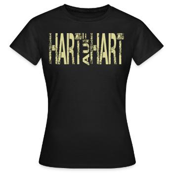 Hart auf Hart T-shirt - Frauen T-Shirt - Schwarz - Vorne - AI Model Female 172 dark (172cm)