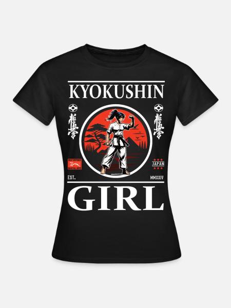 Kyokushin Girl – Meester van Kyokushinkai - Vrouwen T-shirt - zwart