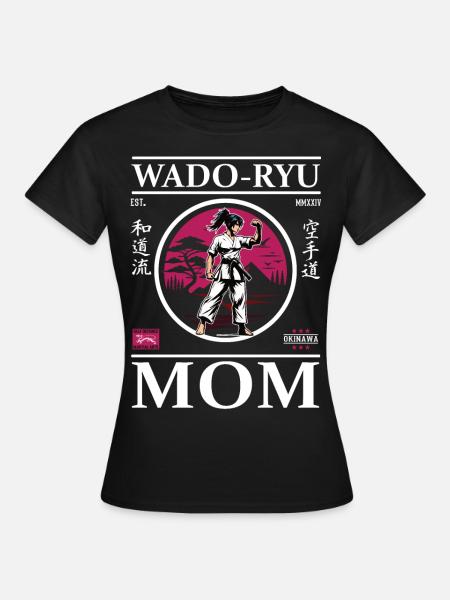 Wado Ryu Mom - Design de karaté cool pour les mamans - T-shirt Femme - noir