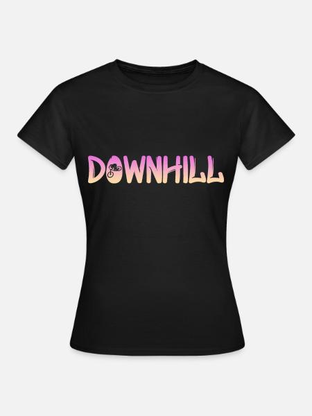 Downhill - Frauen T-Shirt - Schwarz