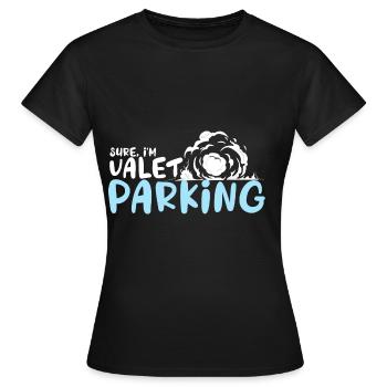 Bien sûr, je suis un garde forestier de la réception de l’hôtel - T-shirt Femme - noir - Devant - AI Model Female 172 dark (172cm)