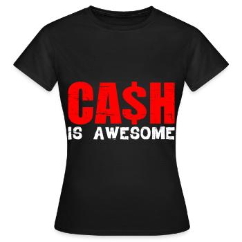 L’argent est génial 8 - T-shirt Femme - noir - Devant - AI Model Female 172 dark (172cm)