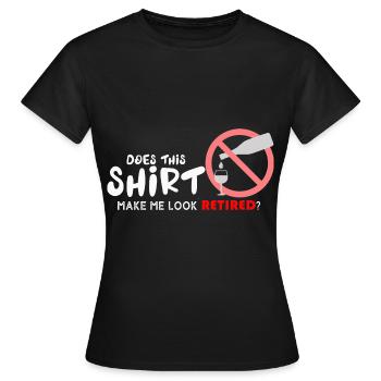 Est-ce que je ressemble à un retraité avec cette chemise? Alko - T-shirt Femme - noir - Devant - AI Model Female 172 dark (172cm)