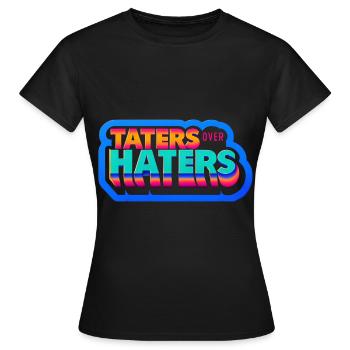 Taters Over Haters 19 - Frauen T-Shirt - Schwarz - Vorne - AI Model Female 172 dark (172cm)