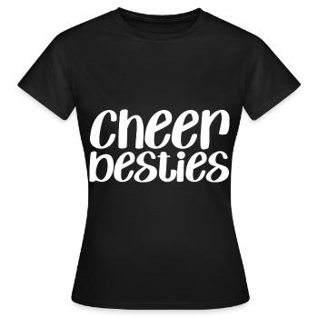Cheer Besties - Frauen T-Shirt - Schwarz - Vorne - AI Model Female 172 dark (172cm)