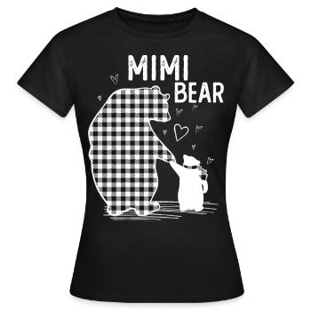 Mimi Bear - Women's T-Shirt - black - Front - AI Model Female 172 dark (172cm)