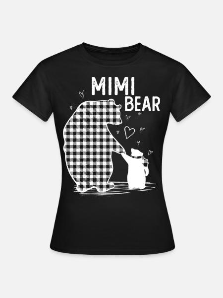 Mimi Bear - Frauen T-Shirt - Schwarz