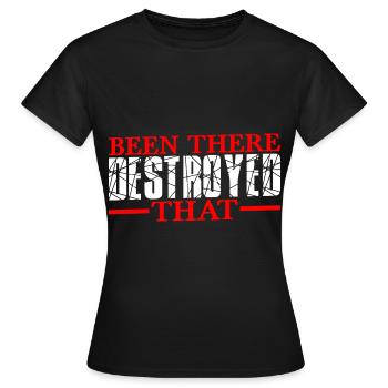 Été là détruit que 13 - T-shirt Femme - noir - Devant - AI Model Female 172 dark (172cm)