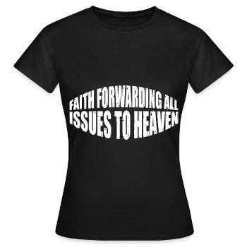 La foi transmet tous les problèmes au ciel 8 - T-shirt Femme - noir - Devant - AI Model Female 172 dark (172cm)